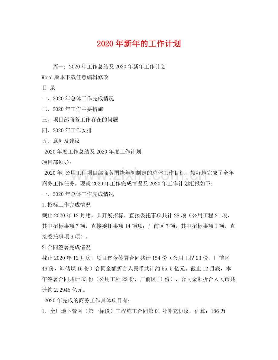 2020年新年的工作计划.docx_第1页