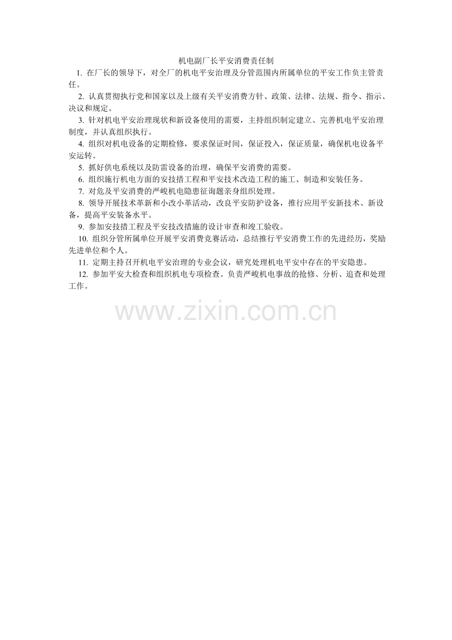 机电副厂长安全生产责任制.doc_第1页