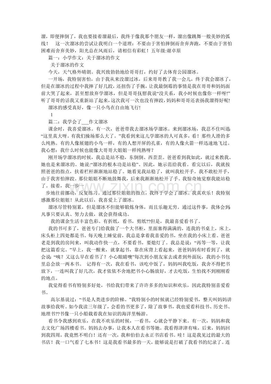 关于溜冰的作文.doc_第2页