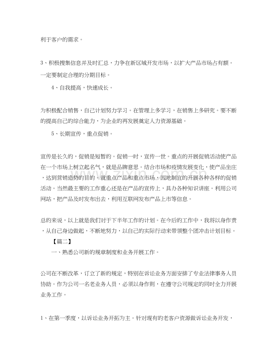 公司广告业务员工作计划.docx_第2页