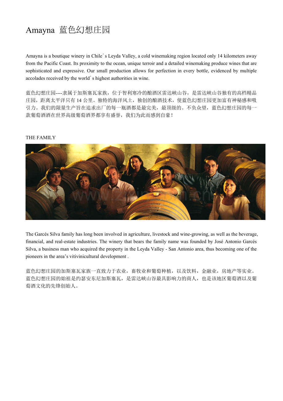 智利红酒Amayna 蓝色幻想庄园.doc_第1页