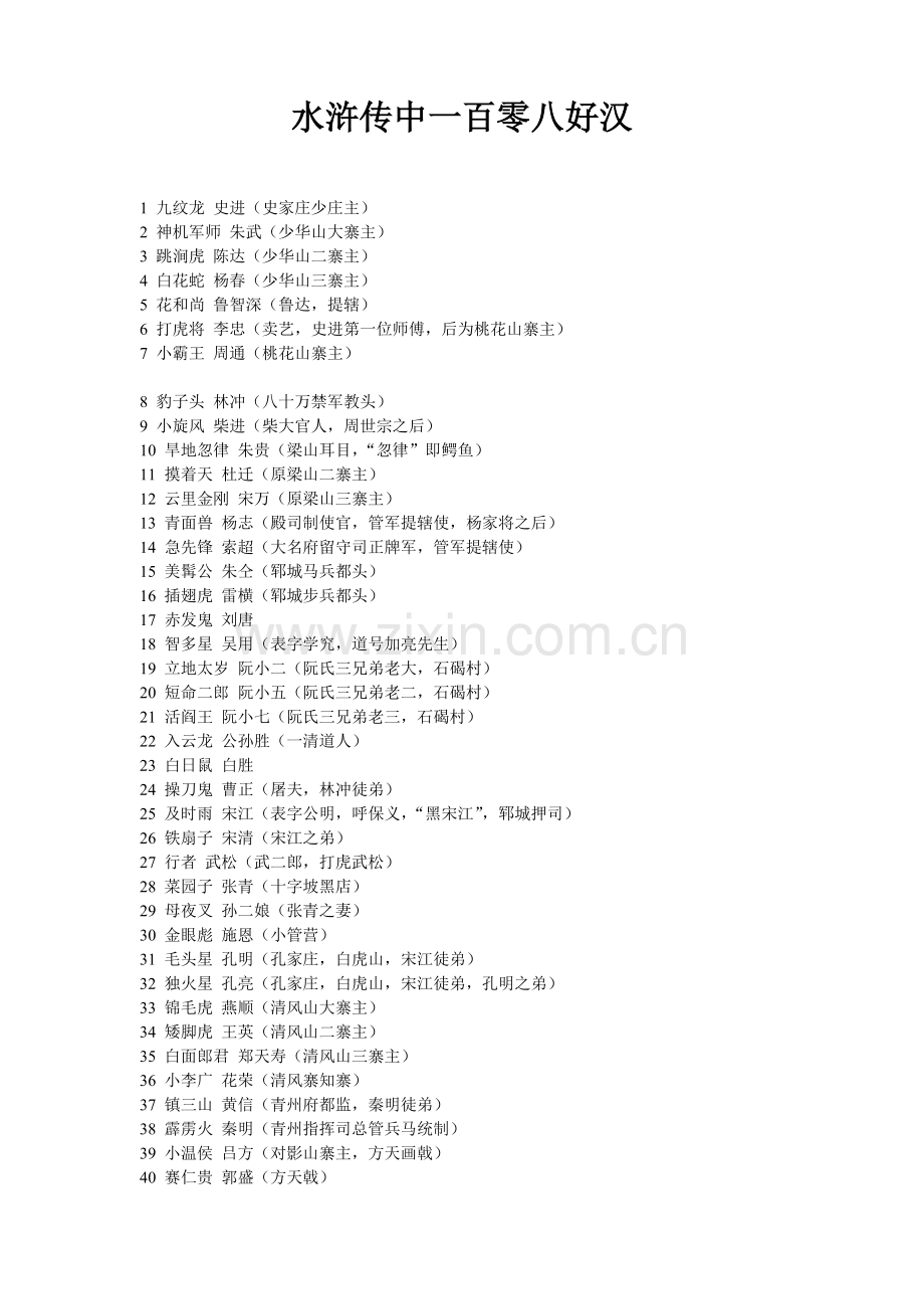 水浒传中一百零八好汉.doc_第1页
