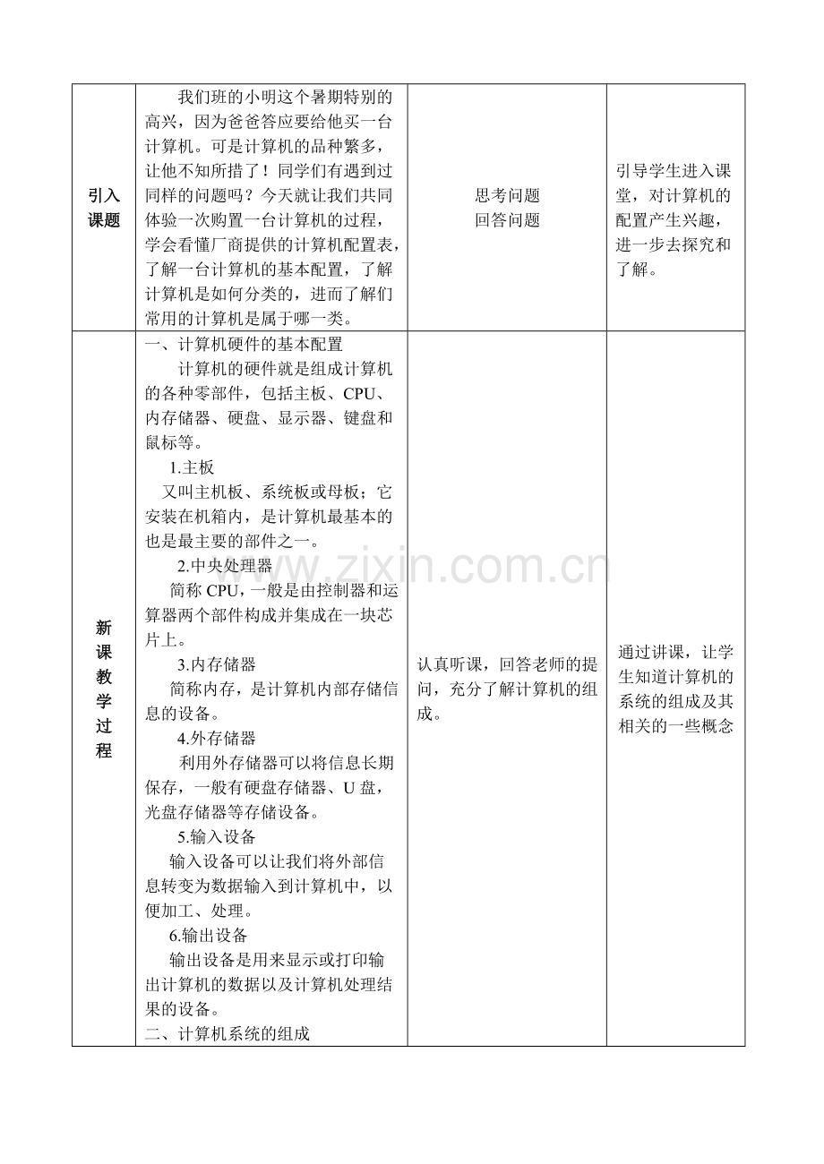 试讲教案(李正文)电脑配置及组成.doc_第2页