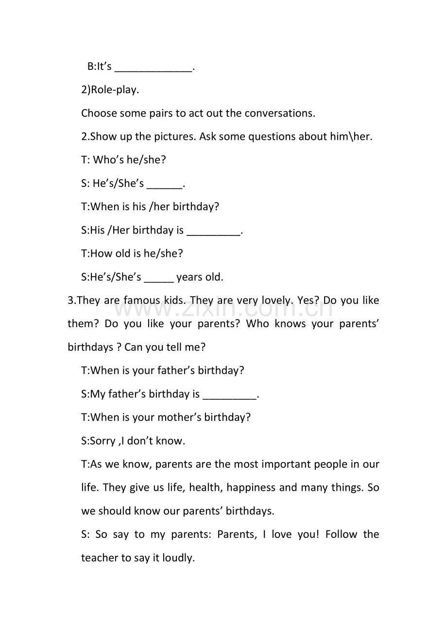 Unit8Whenisyourbirthday-课堂实录.doc_第2页