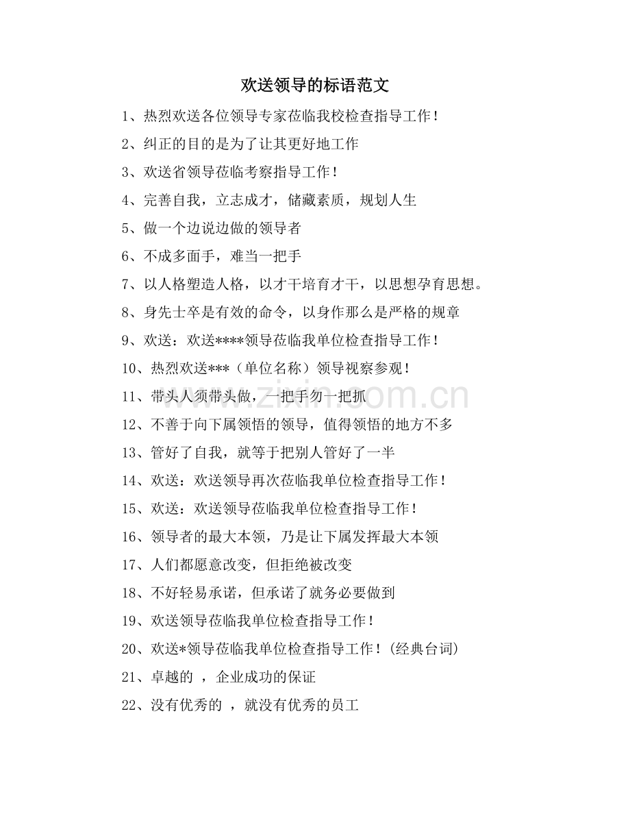 欢迎领导的标语范文.doc_第1页