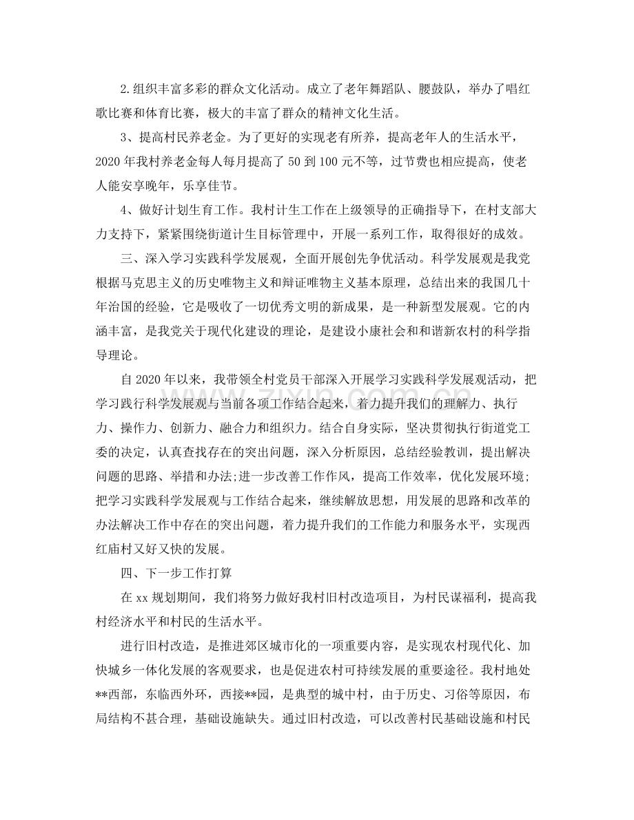 村支书职业年终工作总结报告.docx_第2页