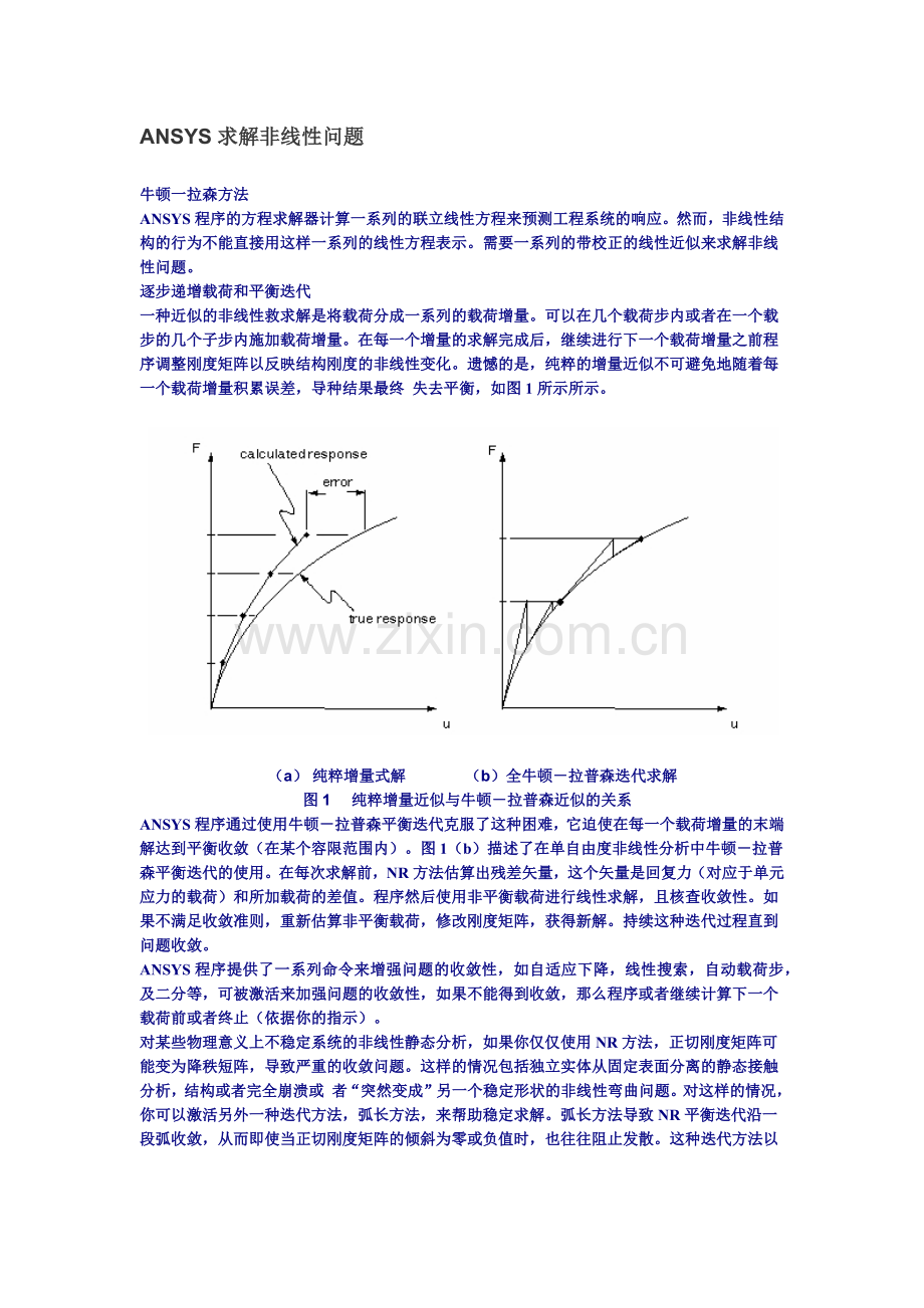 ANSYS求解非线性问题.docx_第1页