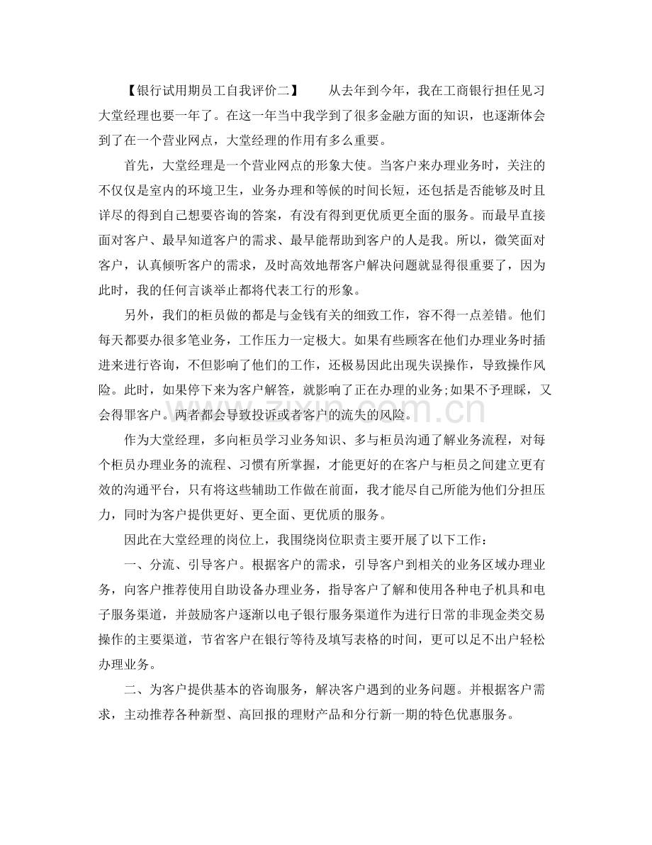 银行试用期员工自我评价.docx_第2页