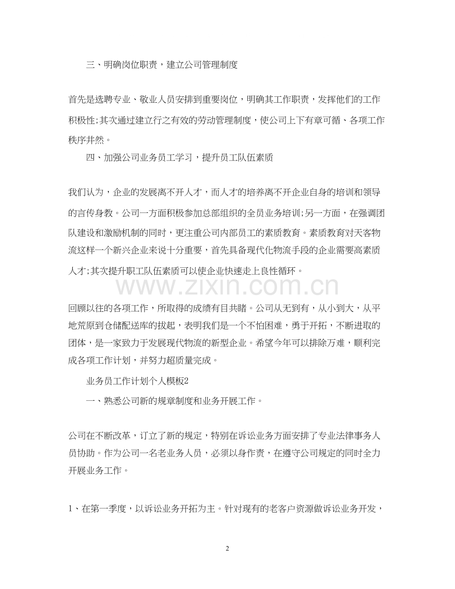 业务员工作计划个人模板.docx_第2页