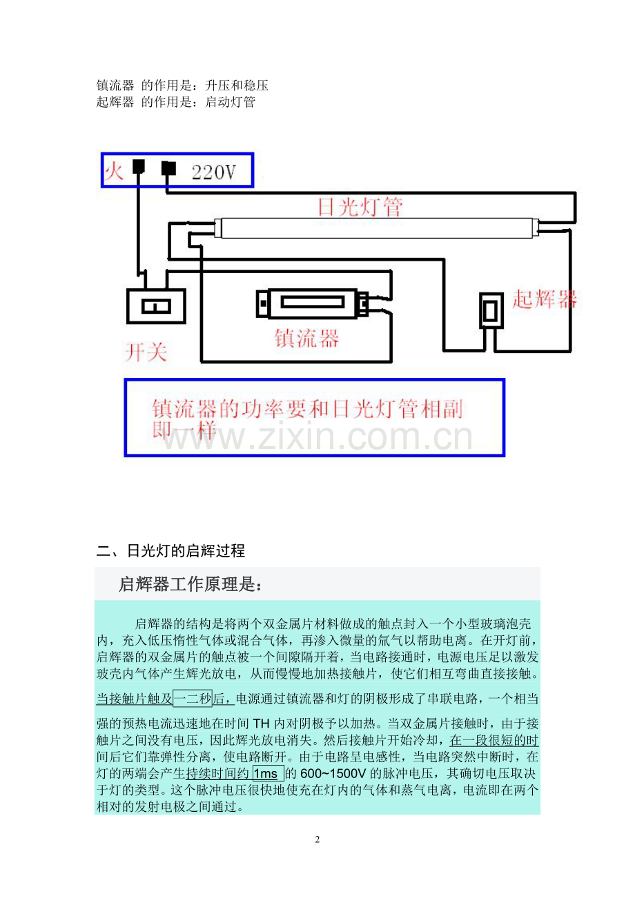 荧光灯工作原理.doc_第2页