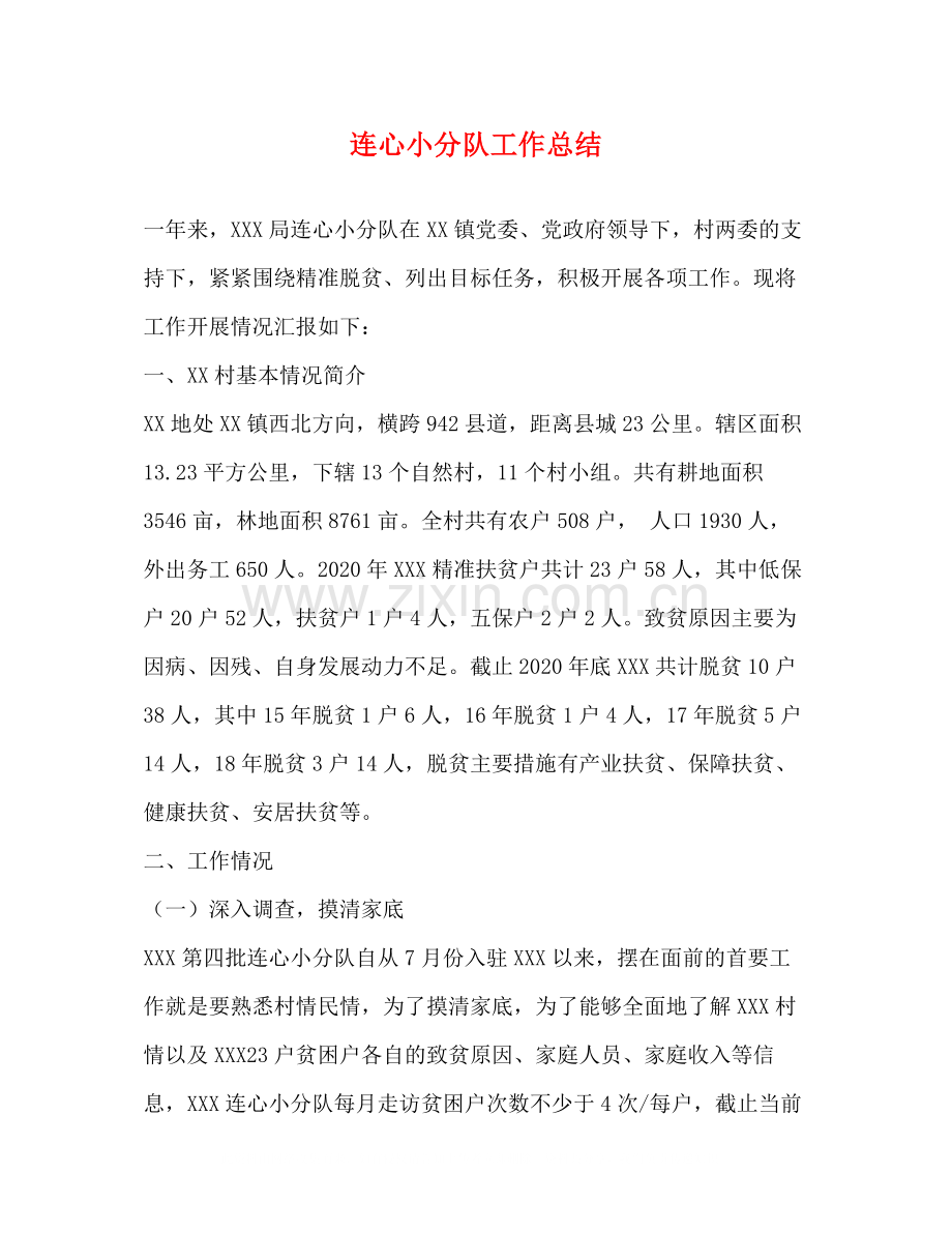 连心小分队工作总结.docx_第1页