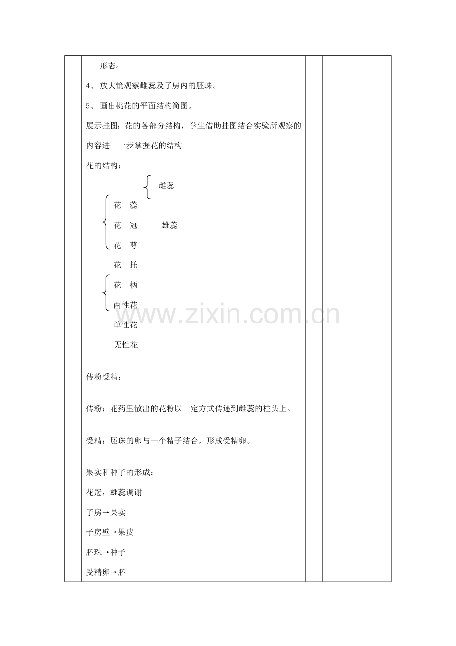 七年级生物上册 3.6.3 生殖器官的生长教案 （新版）北师大版-（新版）北师大版初中七年级上册生物教案.doc_第2页