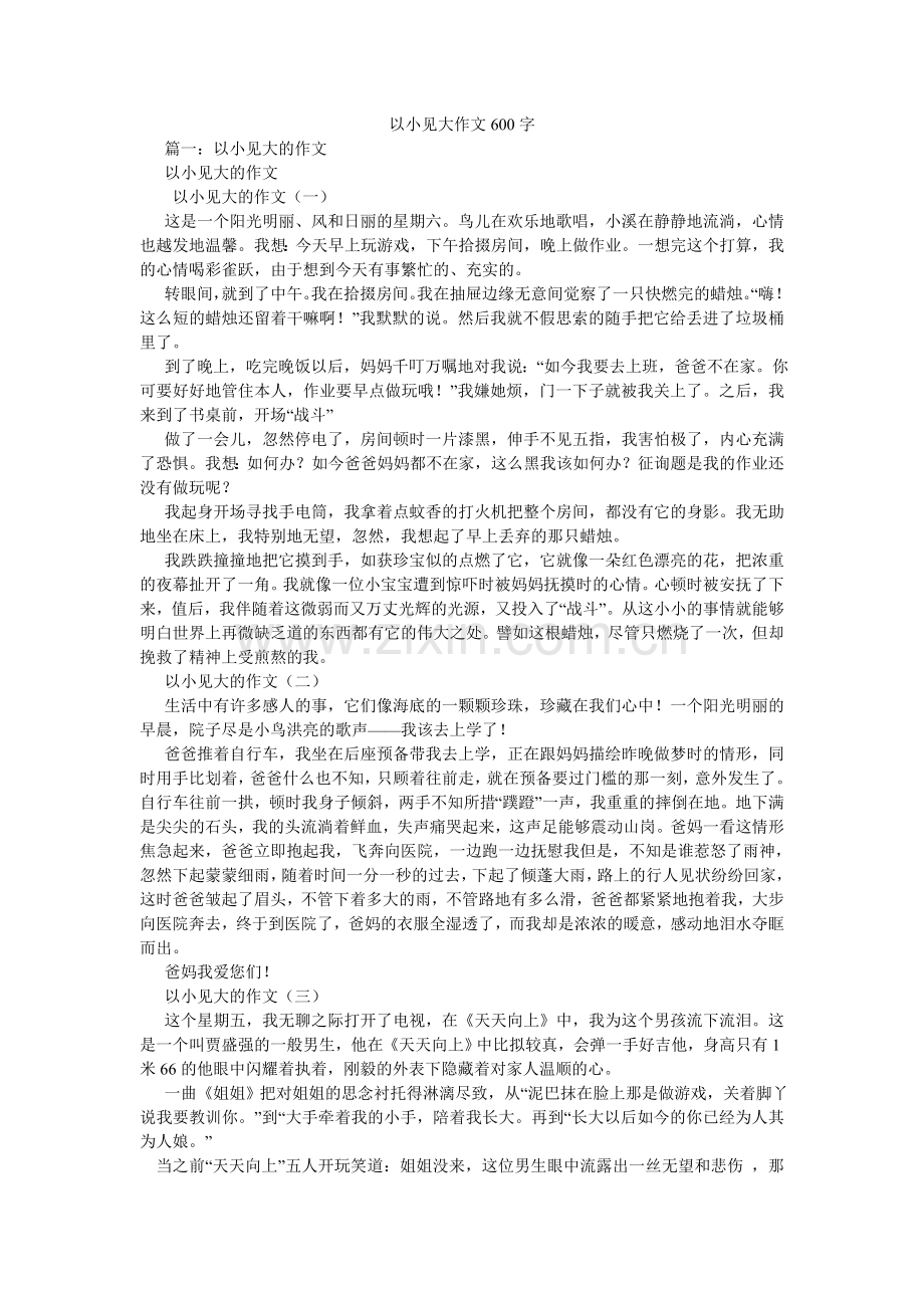 以小见ۥ大作文600字.doc_第1页