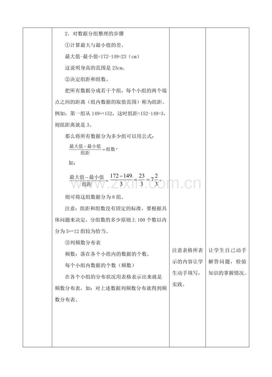 七年级数学下册 10.2 直方图教学设计 （新版）新人教版-（新版）新人教版初中七年级下册数学教案.doc_第2页