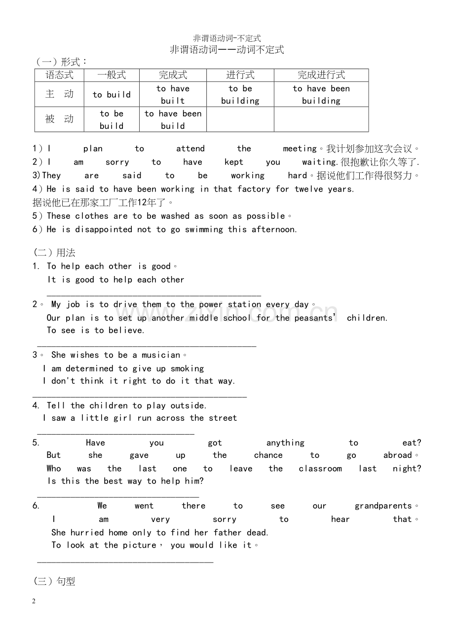 非谓语动词-不定式.docx_第2页