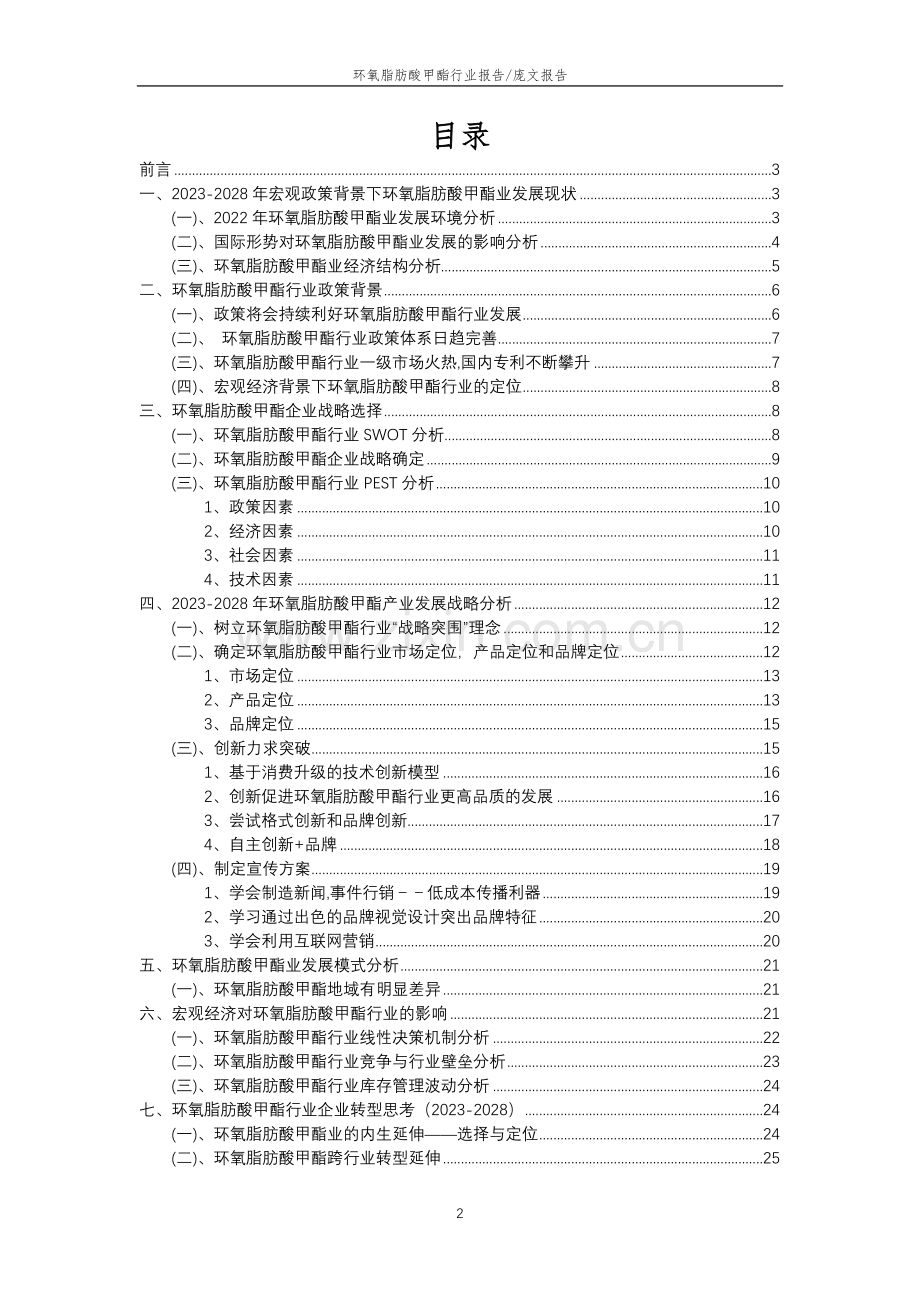 2023年环氧脂肪酸甲酯行业市场突围建议及需求分析报告.docx_第2页
