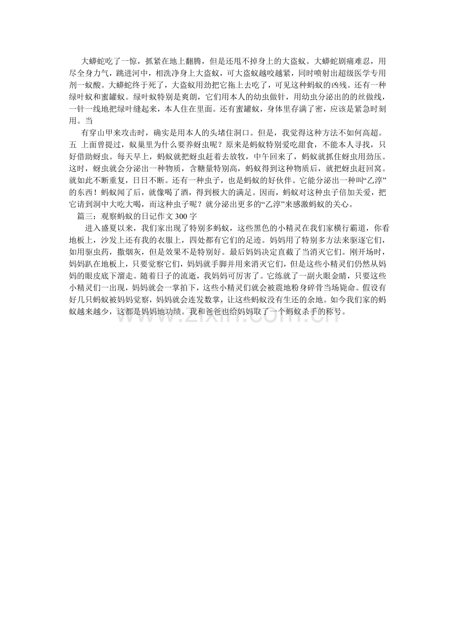 观察蚂蚁作文400字.doc_第2页