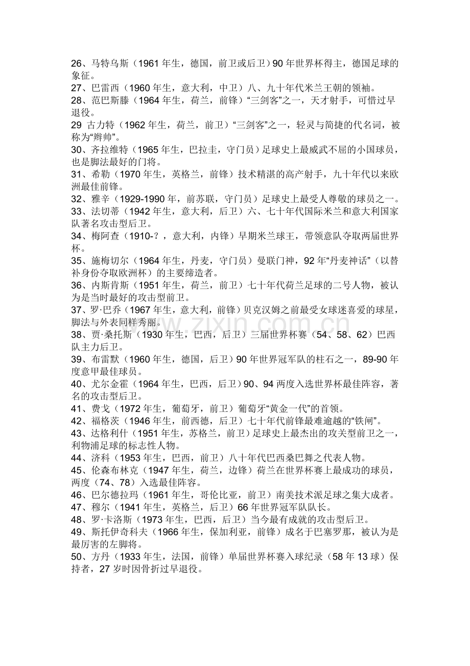 世界足坛百大球星.doc_第2页