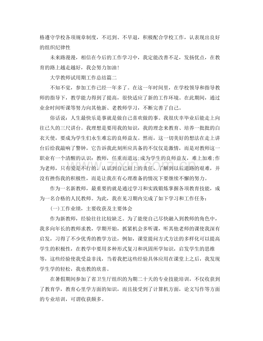 大学教师试用期工作总结.docx_第2页