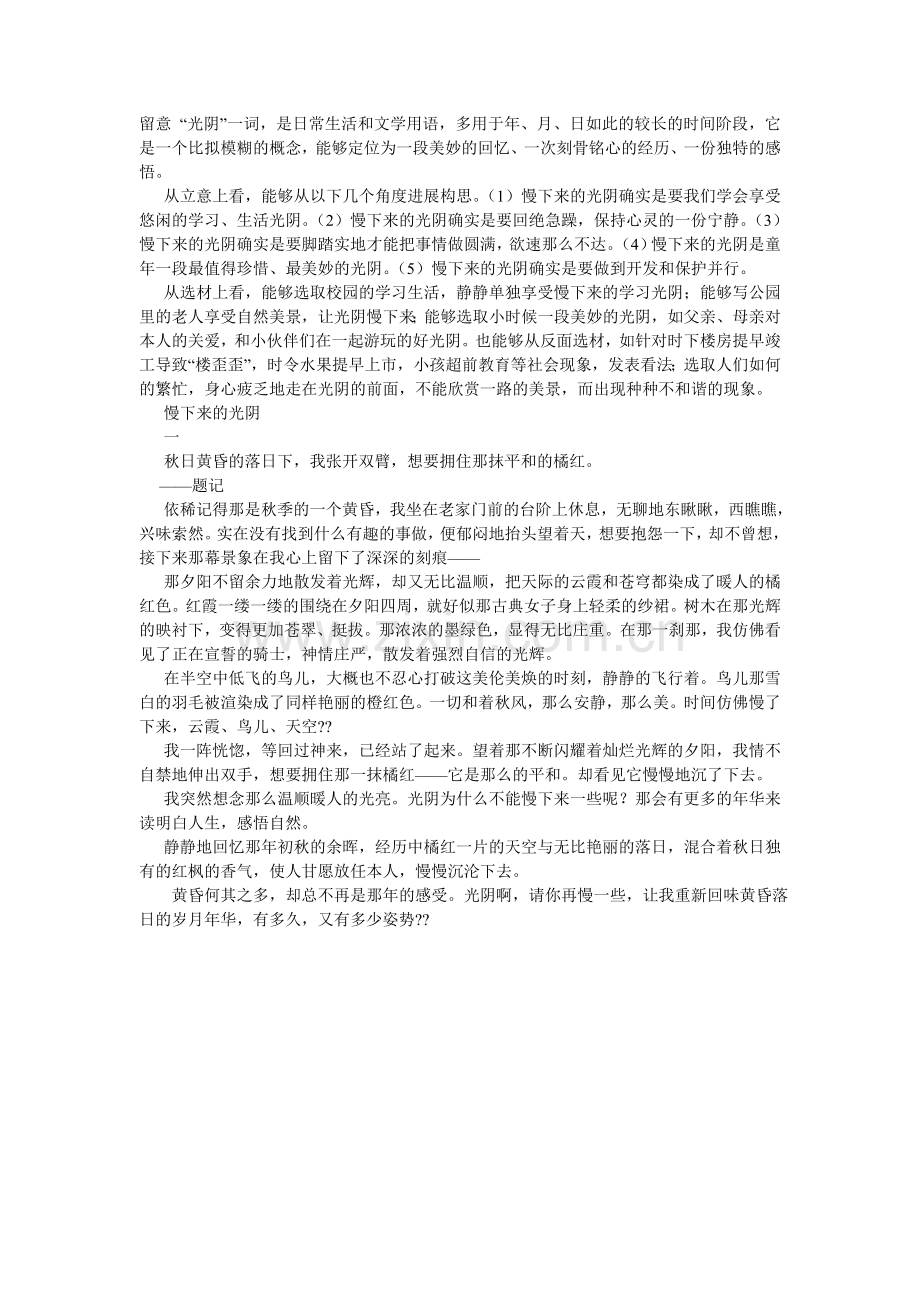 慢下来的时光满分作文6篇.doc_第2页