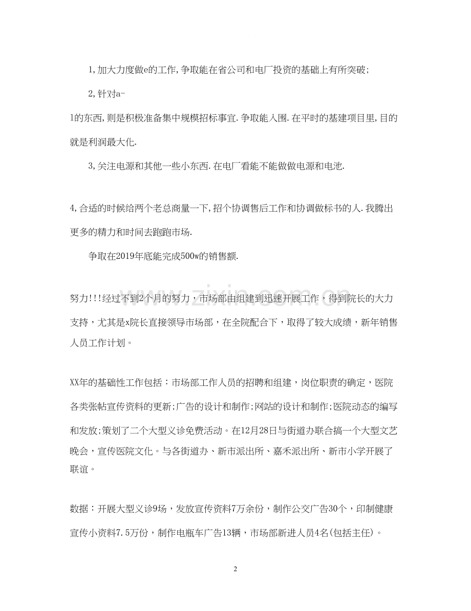 新年工作计划销售.docx_第2页