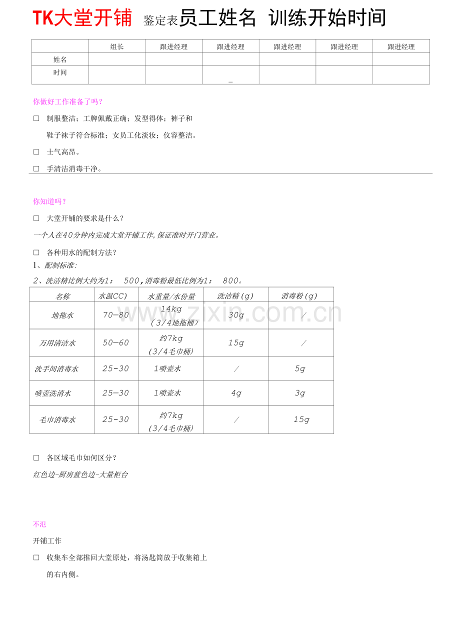 TK大堂开铺鉴定表.docx_第1页