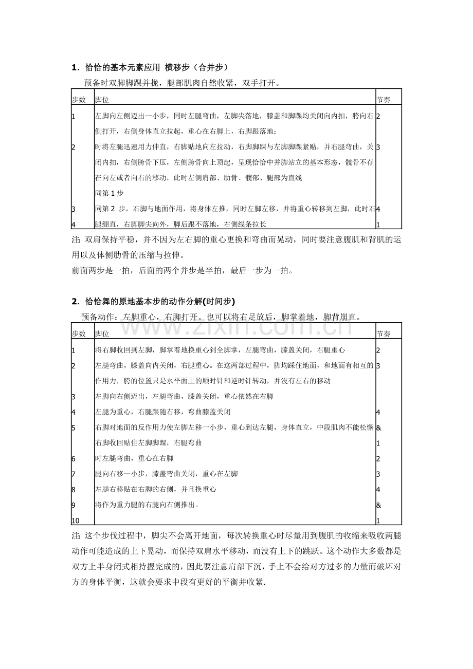 恰恰基本步要领.doc_第1页