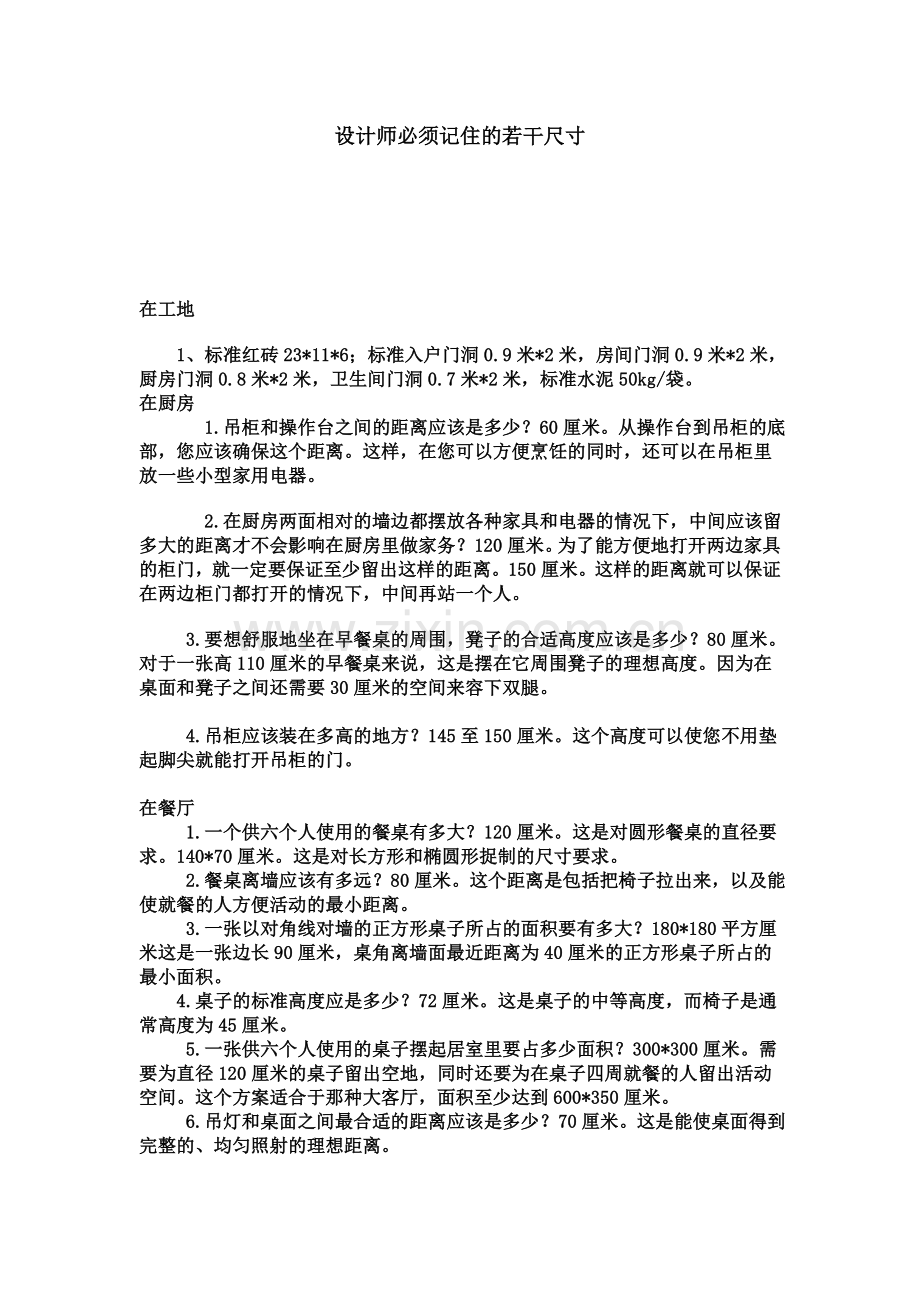 设计必知尺寸.doc_第1页