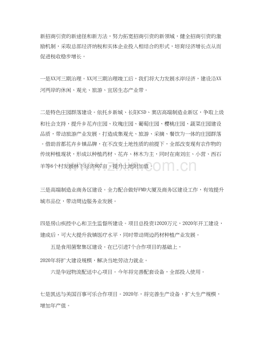 乡镇年度工作计划报告.docx_第2页