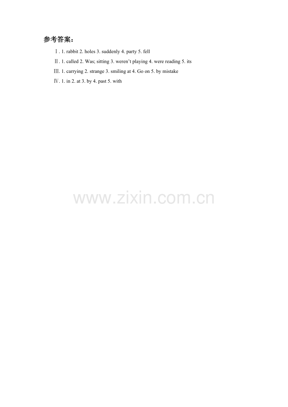 《Alice-was-sitting-with-her-sister-by-the-river》同步练习2-(2).doc_第2页