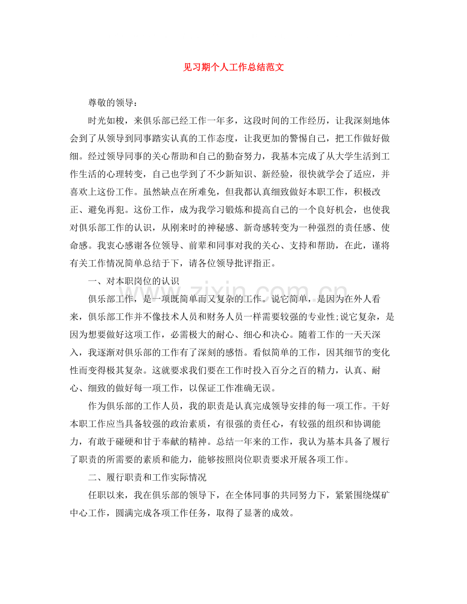 见习期个人工作总结范文.docx_第1页