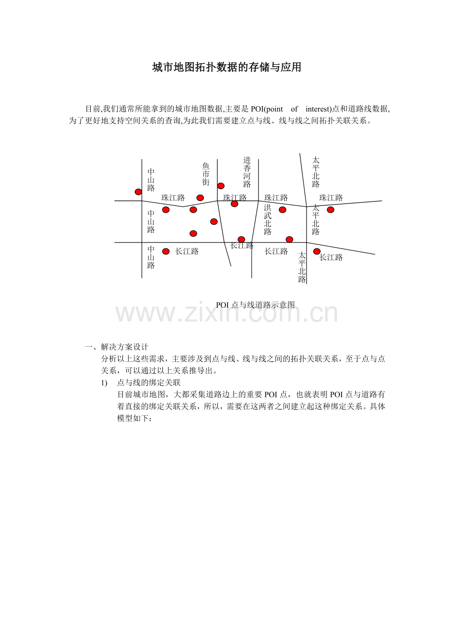 城市地图拓扑数据的存储与应用.doc_第1页