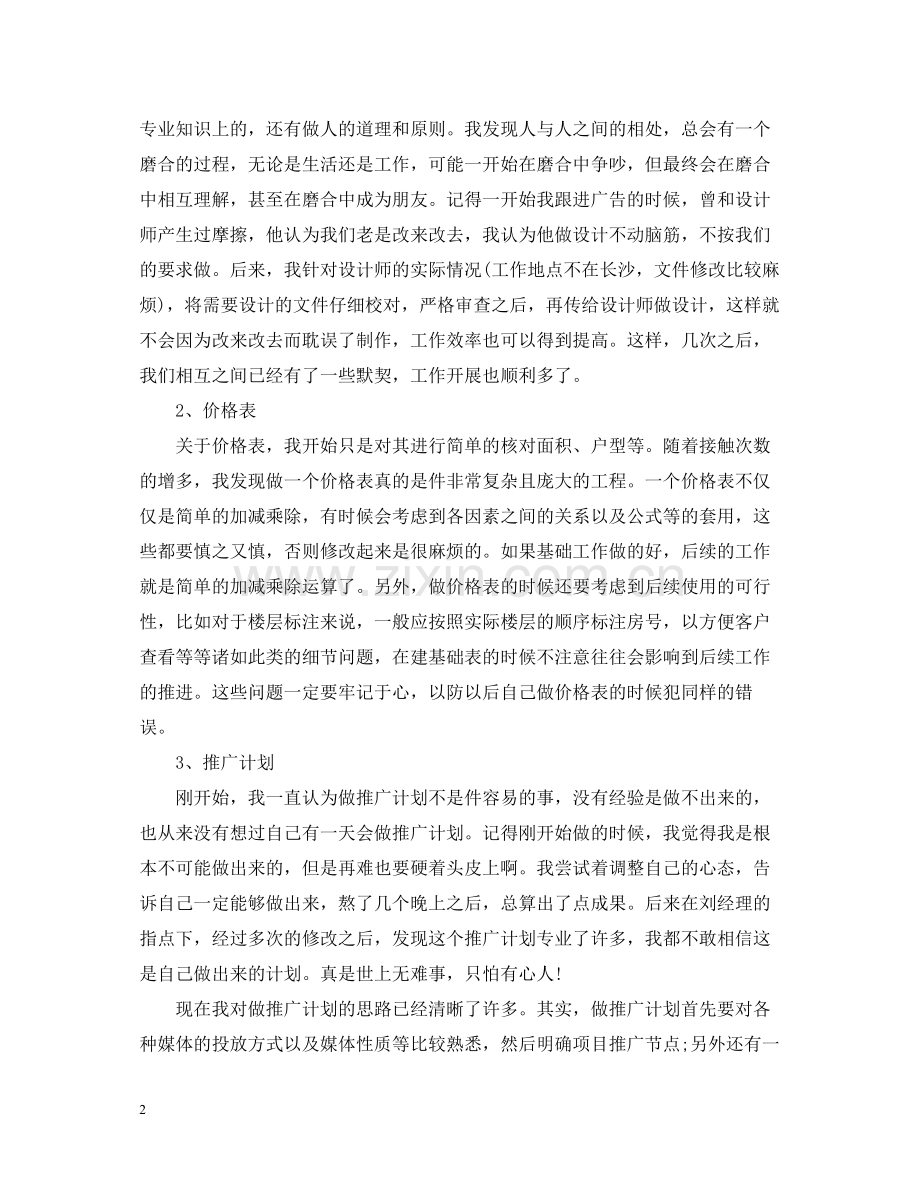 营销策划个人工作总结.docx_第2页