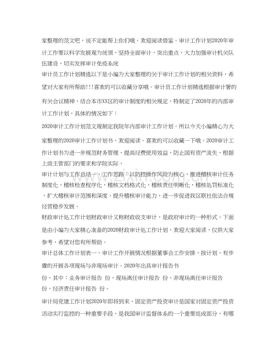 审计工作计划大全.docx_第2页