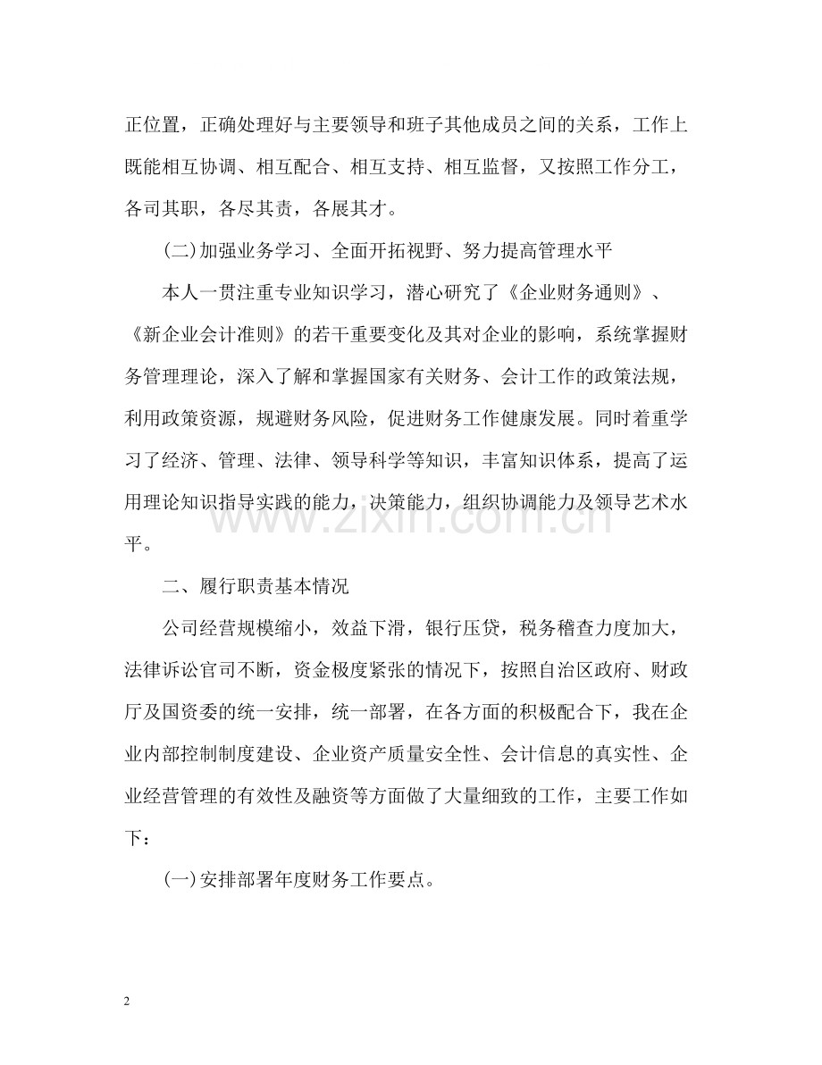 公司财务负责人的个人工作总结.docx_第2页