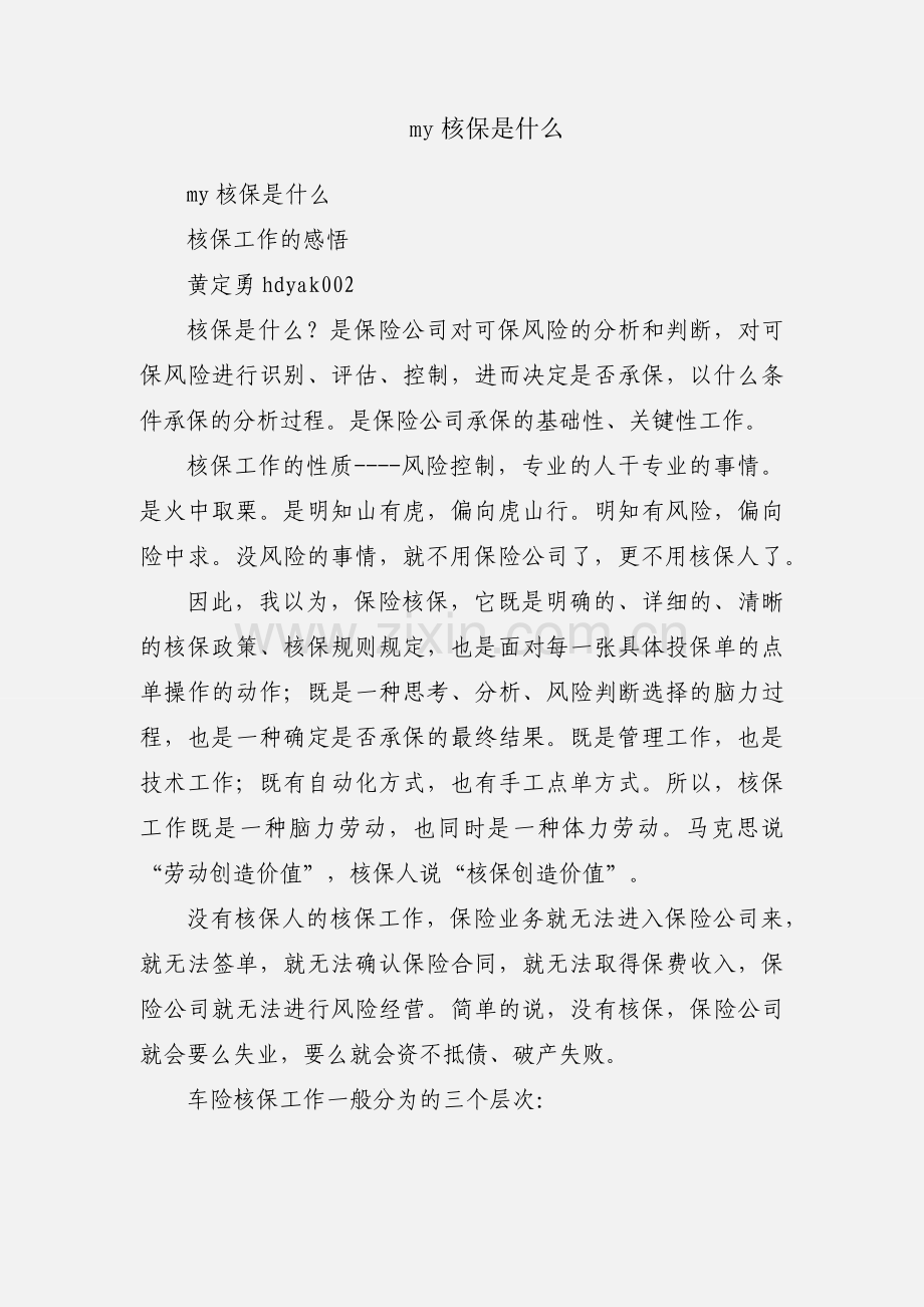 my核保是什么.docx_第1页