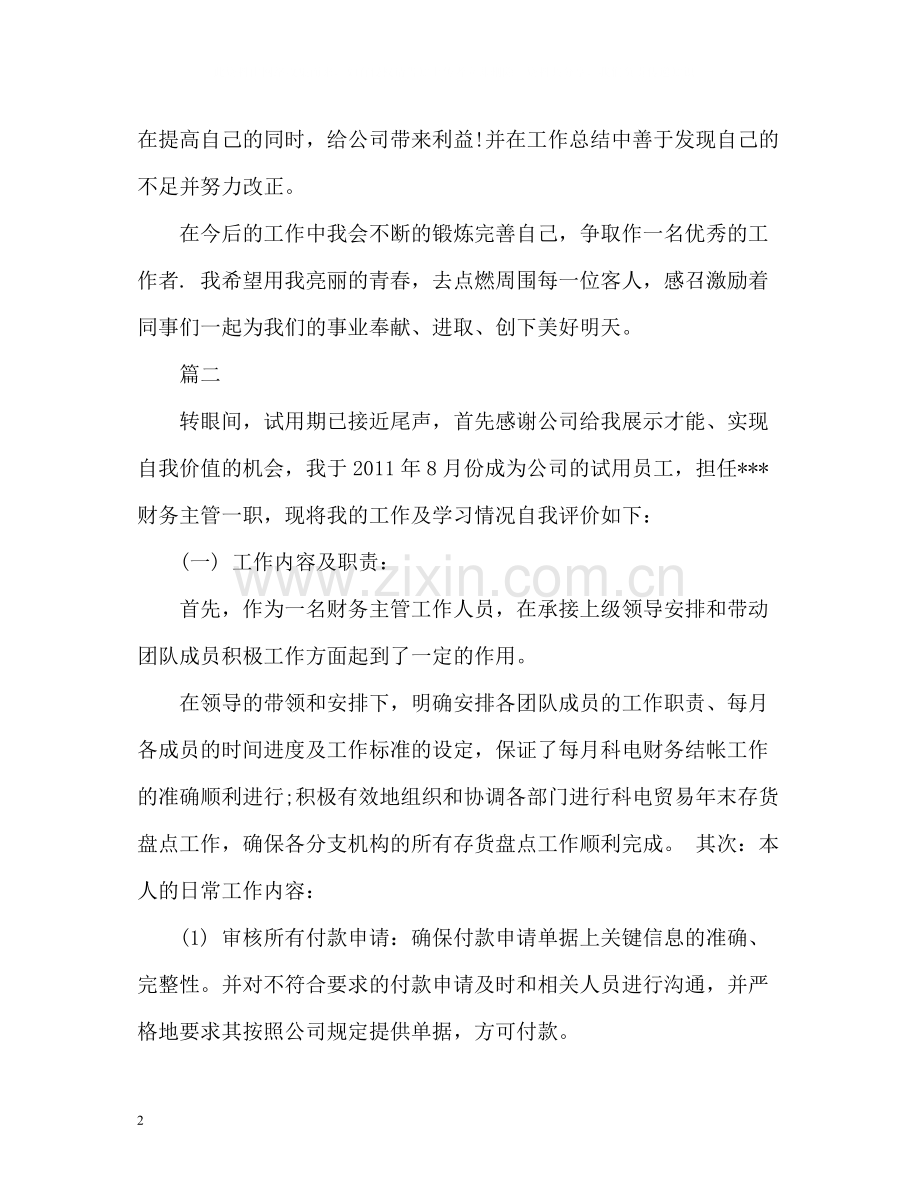 财务主管自我评价2.docx_第2页