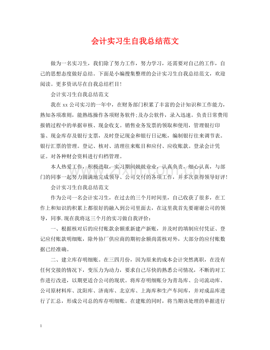 会计实习生自我总结范文2.docx_第1页