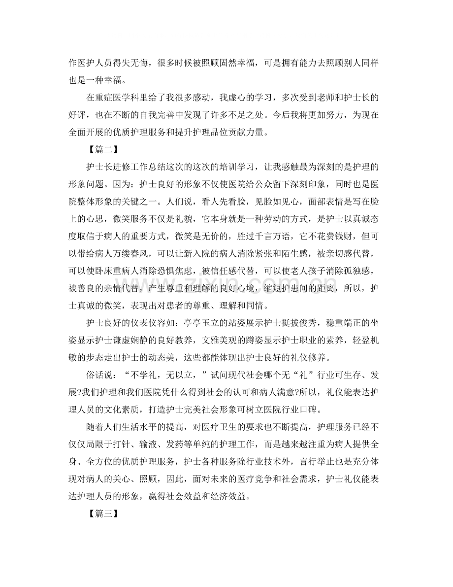 护士个人进修工作总结三篇.docx_第2页