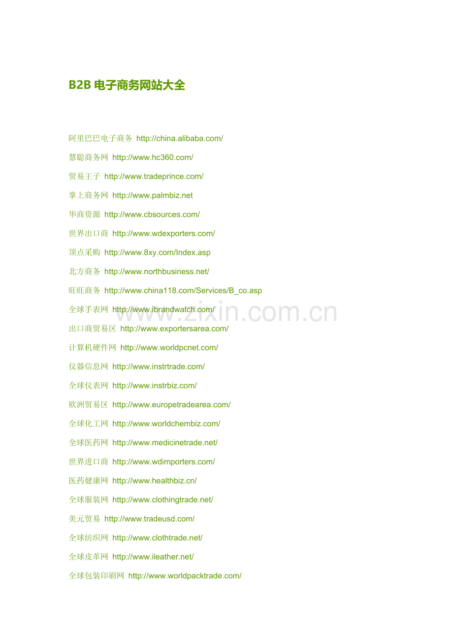 电子商务网址大全.doc_第1页