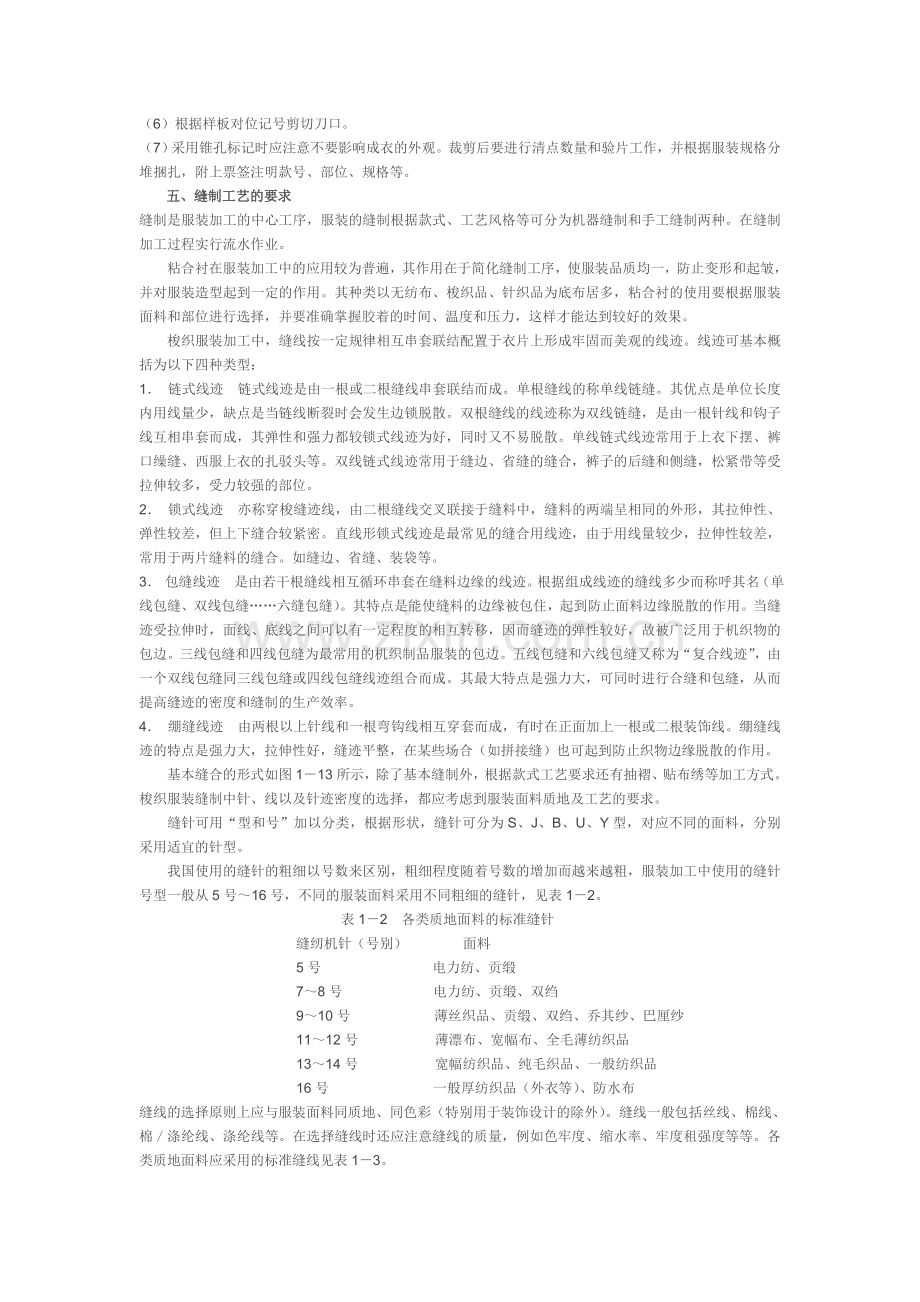 服装制作全过程最基础的知识.doc_第2页