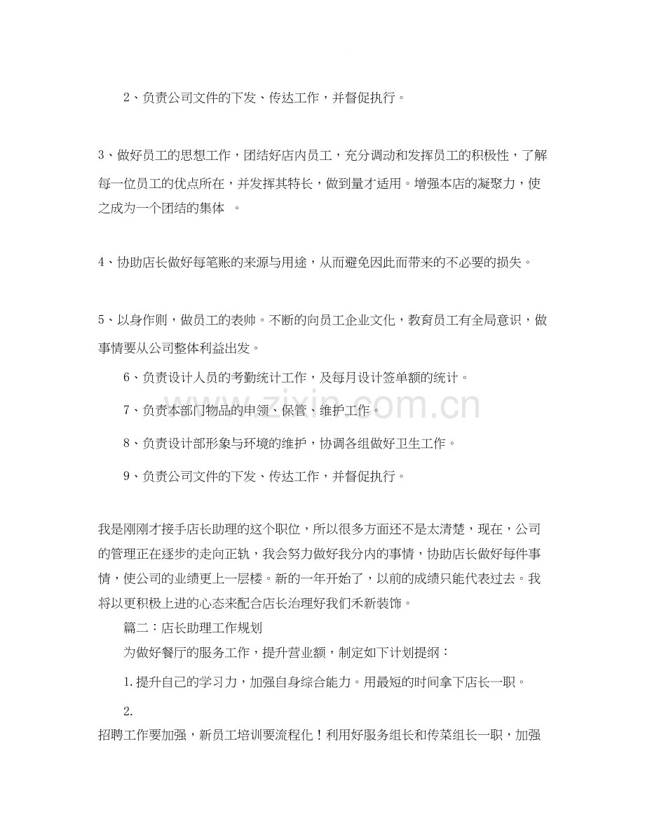 店长助理工作计划3篇.docx_第2页