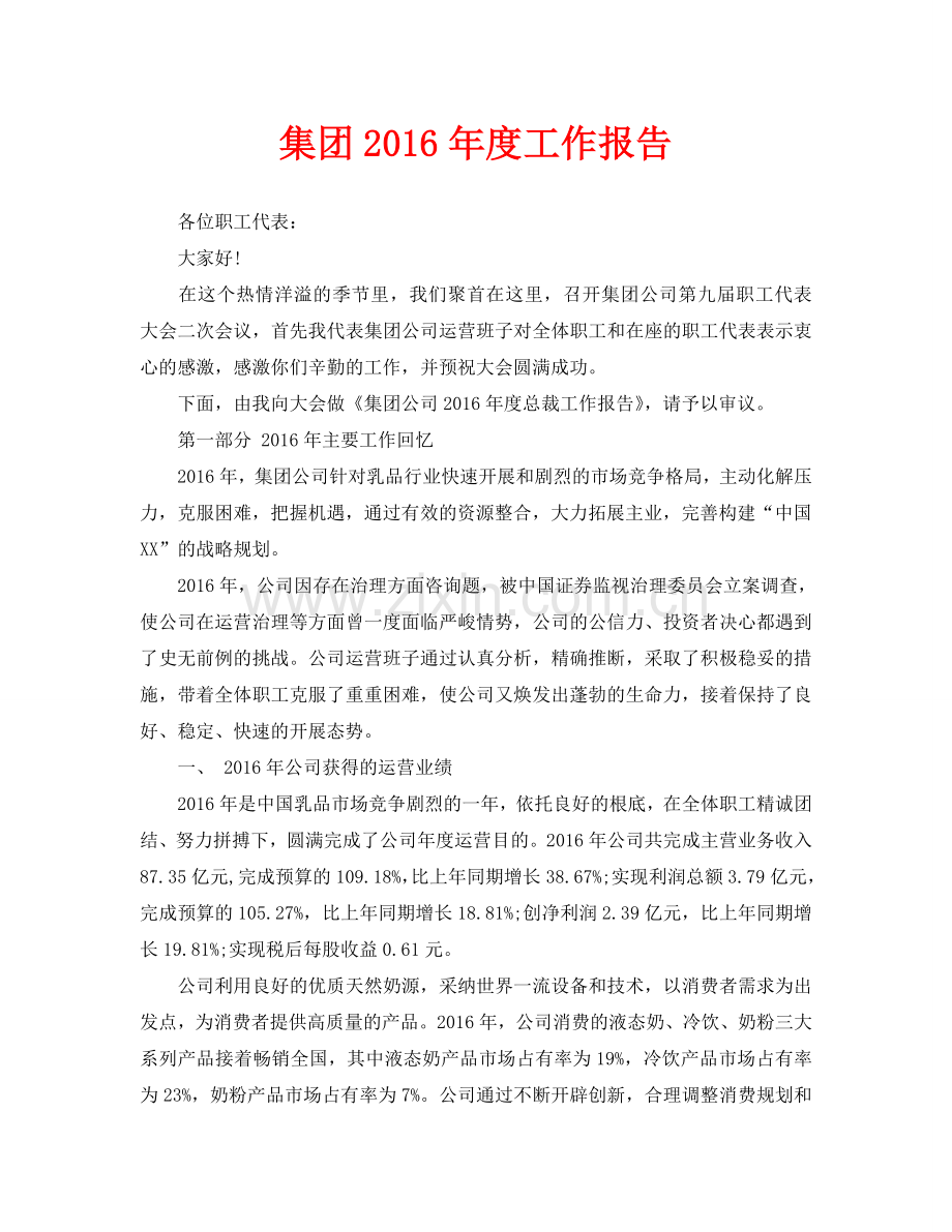 集团2016年度工作报告.doc_第1页