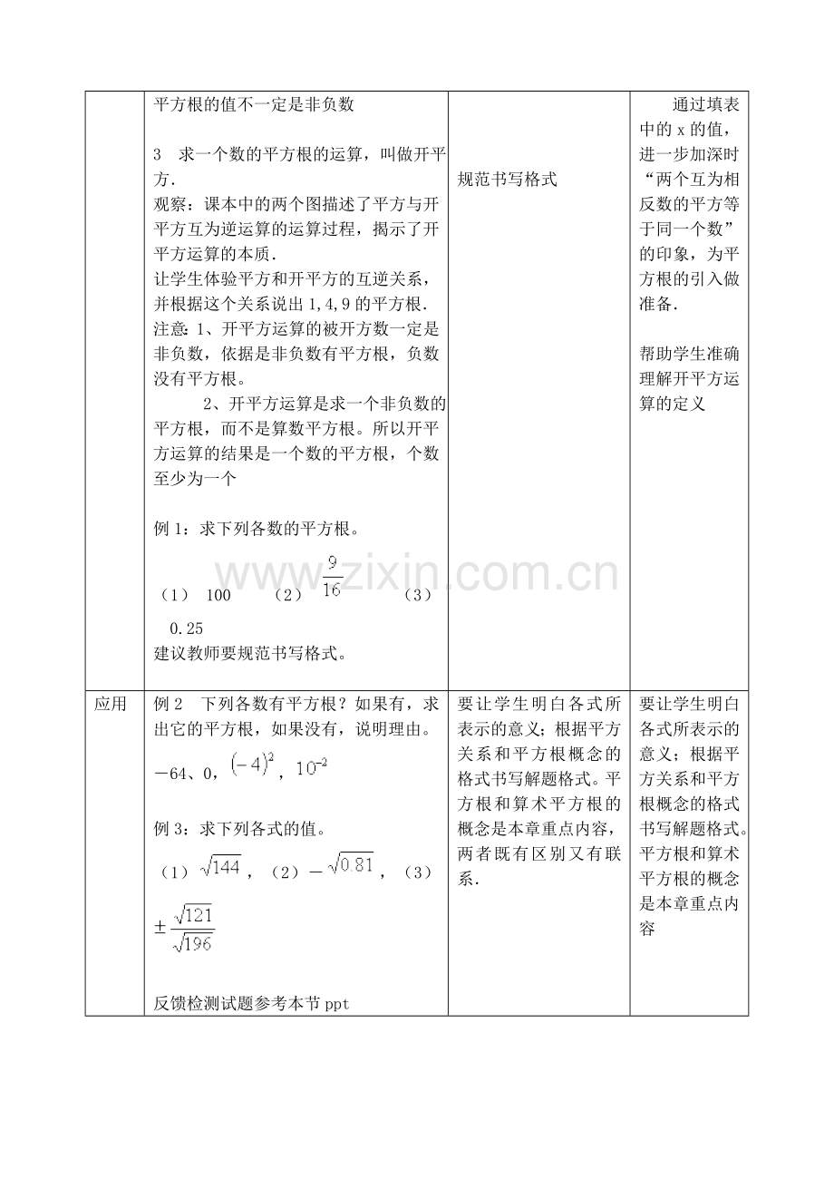 七年级数学下册 6.1 平方根教案1 （新版）沪科版-（新版）沪科版初中七年级下册数学教案.doc_第2页