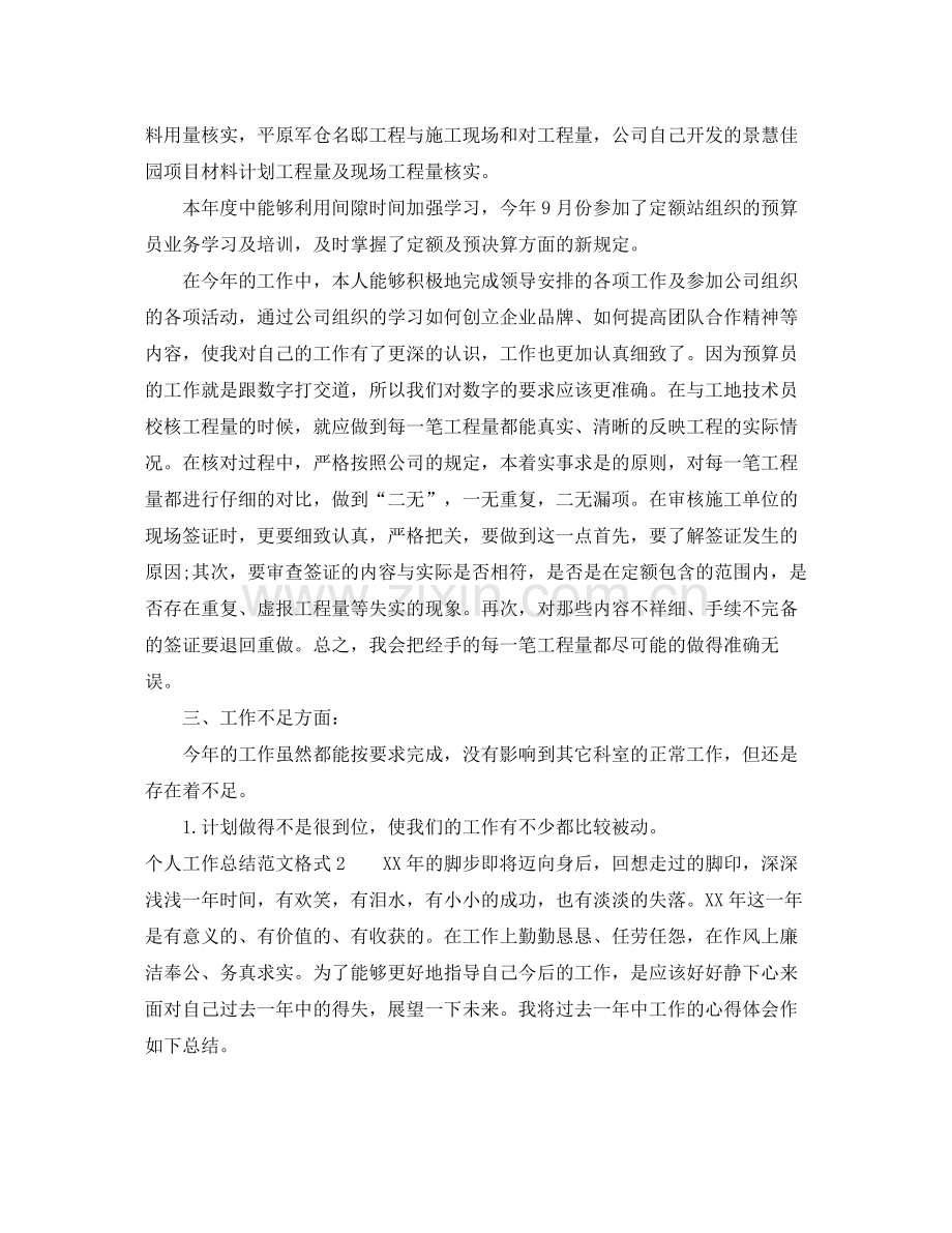 个人工作总结范文格式.docx_第2页