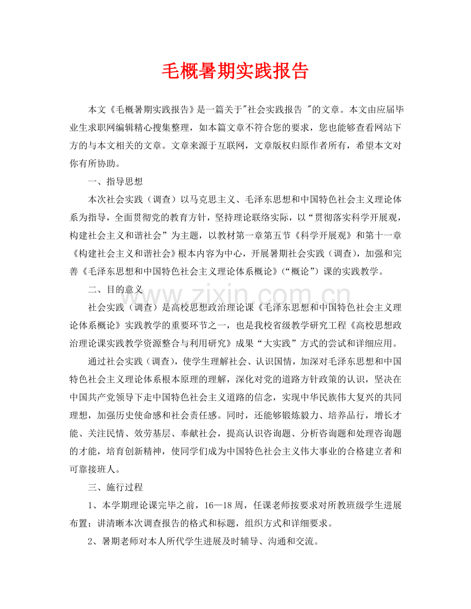 毛概暑期实践报告.doc_第1页