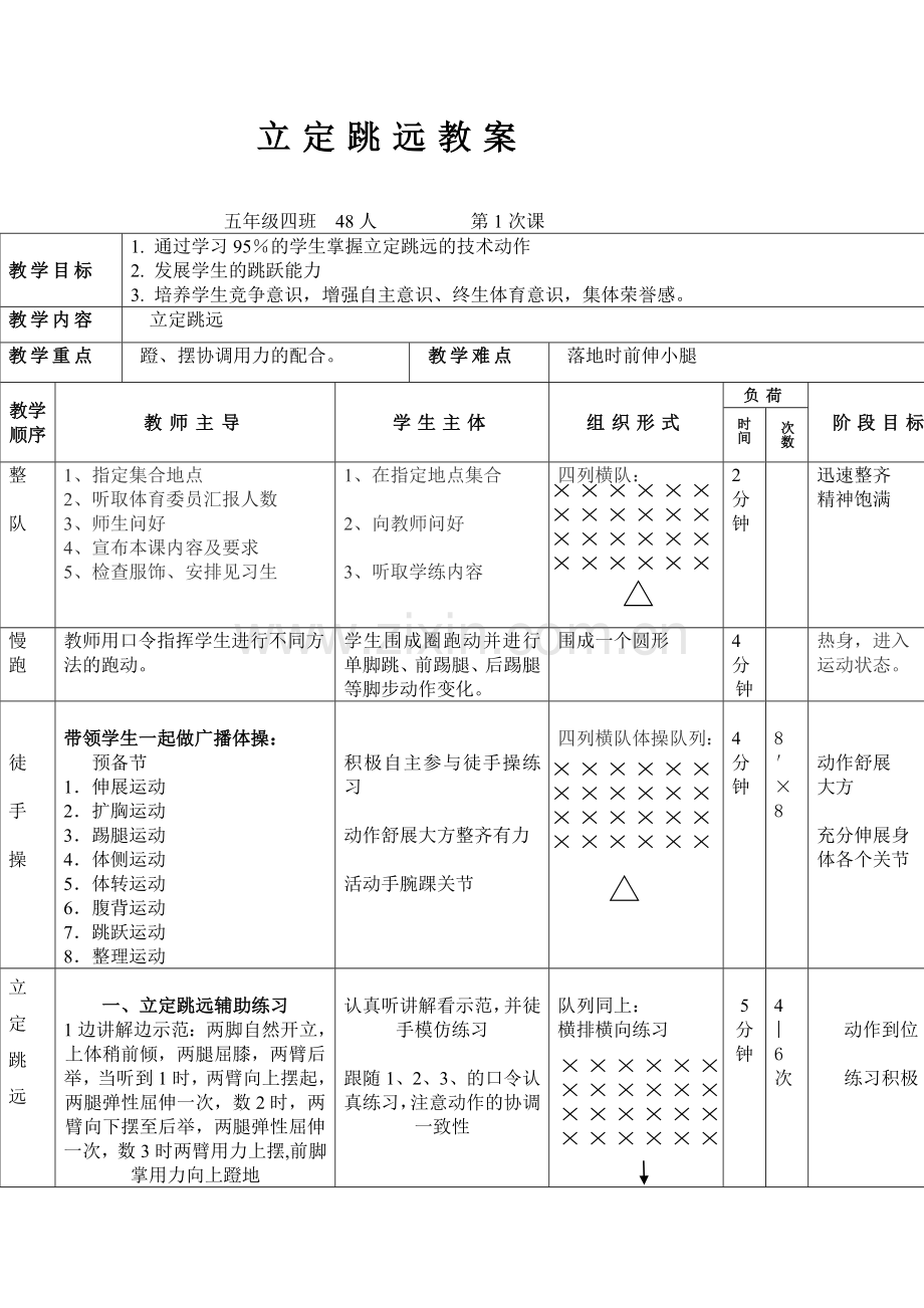 立定跳远教案、反思.doc_第1页