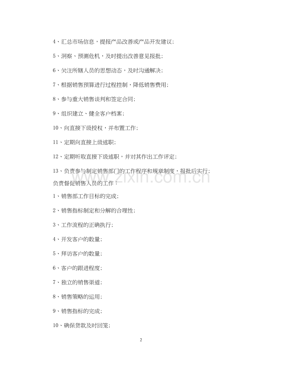 营销总监工作计划范例.docx_第2页