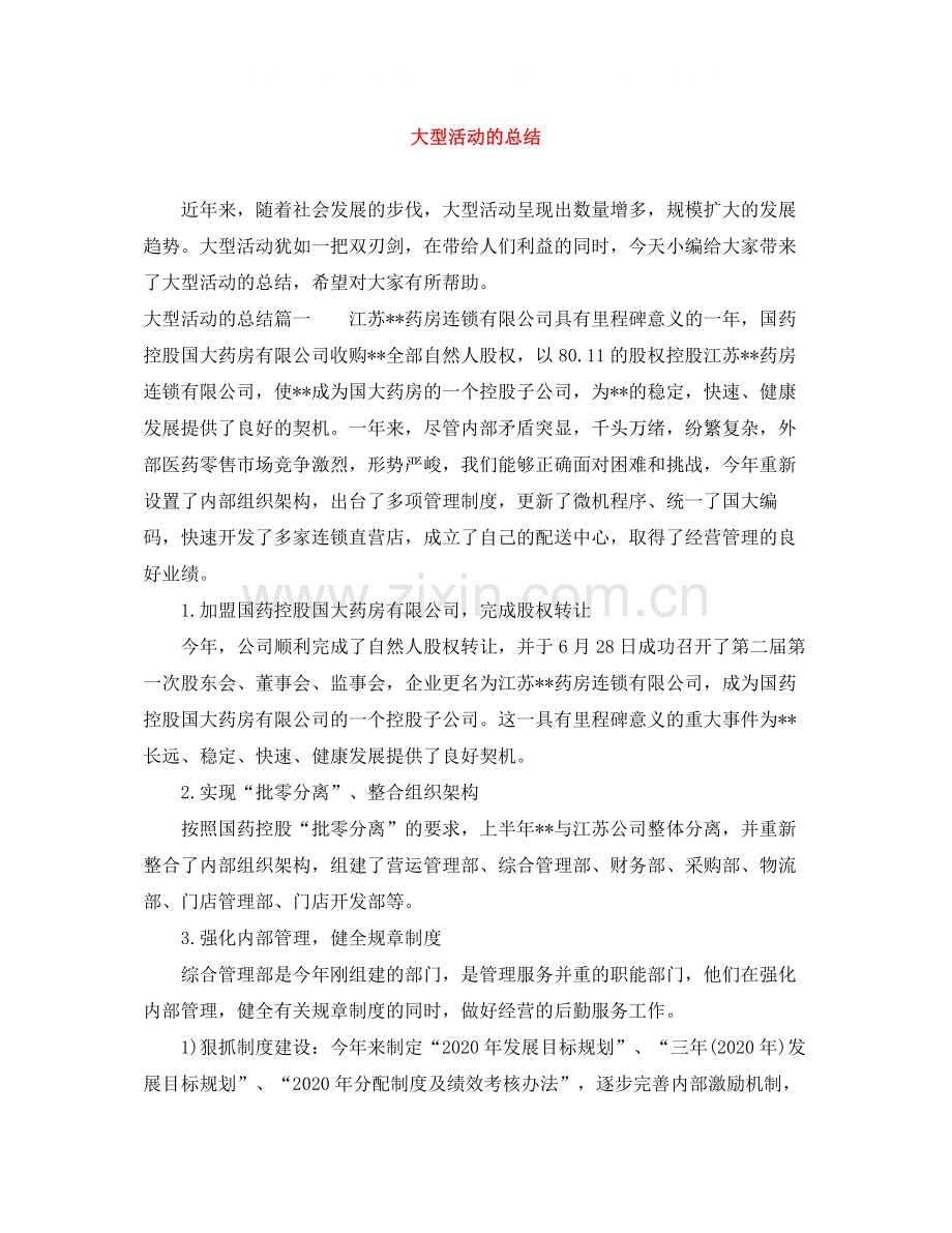 大型活动的总结.docx_第1页