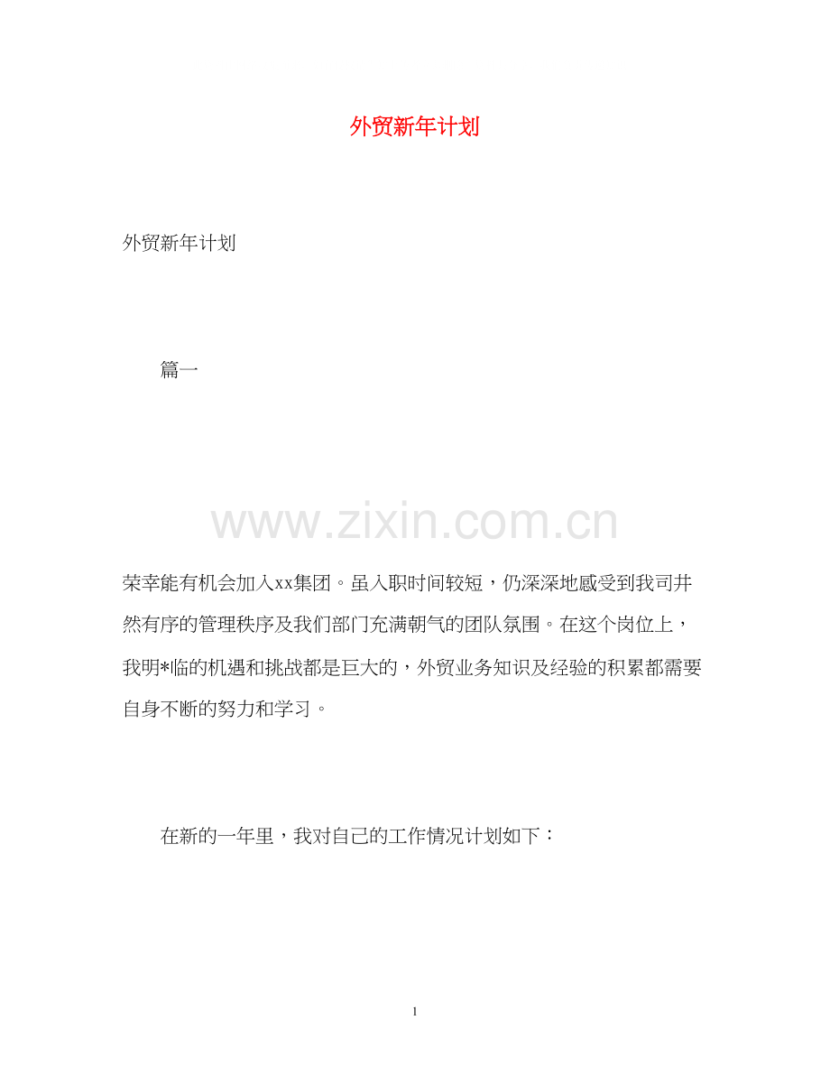 外贸新年计划.docx_第1页